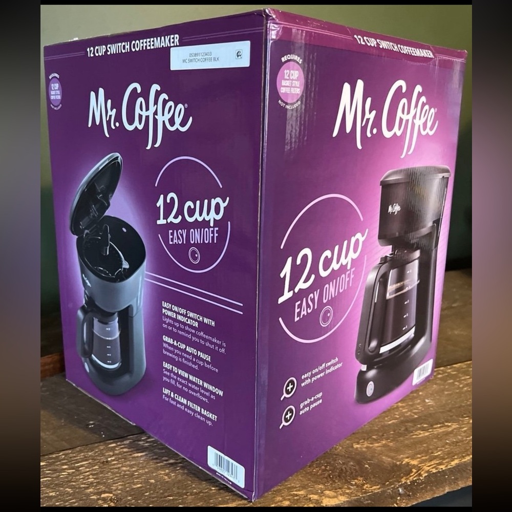 Mr. Coffee 12-Cup Coffee Maker in Black